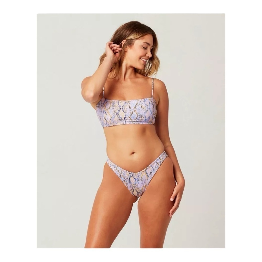 L*Space - Rebel Swim Top/Cabana Bottom in Serpentina NWOT